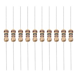 YOKIVE Pack of 400 Carbon Film Resistors 1/4 W 100 Ohm 5% Tolerances Resistance Good for Crafts Electronic Projects (4 Colour Band 1.77 x 0.09 Inches)