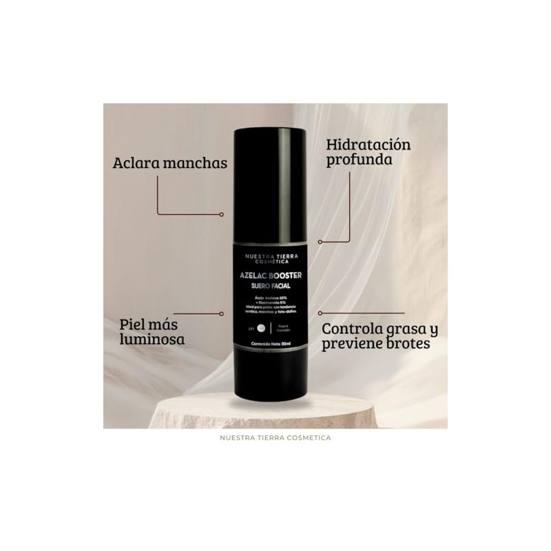 Booster Azelaico 10% + Niacinamina 5% Combate melasma y manchas