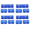 12Pcs Braided Engine Spark Plug Wire Hose Separator Clamp Fitting