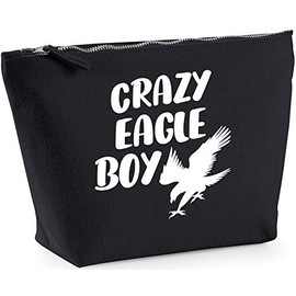 Hippowarehouse Crazy eagle boyprinted make up cosmetic wash bag 18x19x9cm
