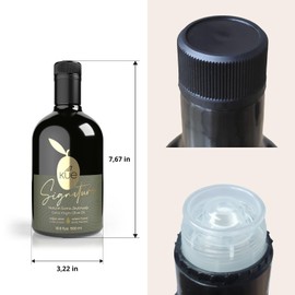 Kue Signature Extra Virgin Cold Pressed - Early Harvest - Monovarietal - EVOO - Oil - Olive Oil with Highest Polyphenols - Healthiest Olive Oil to Drink - Aceite de Oliva Extra Virgen - 16.9 Fl. Oz.