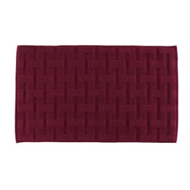 Peshkul Luxury Bathroom Bath Rug Mat, 30x24, Soft and Absorbent Rugs, Machine Washable, Quick dry Bath Rug Mat, Shower Bathroom Floor Mats (Burgundy) 1500 GSM