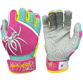 Spiderz 2024 PRO Adult Baseball/Softball Batting Gloves, X-Large, Connect