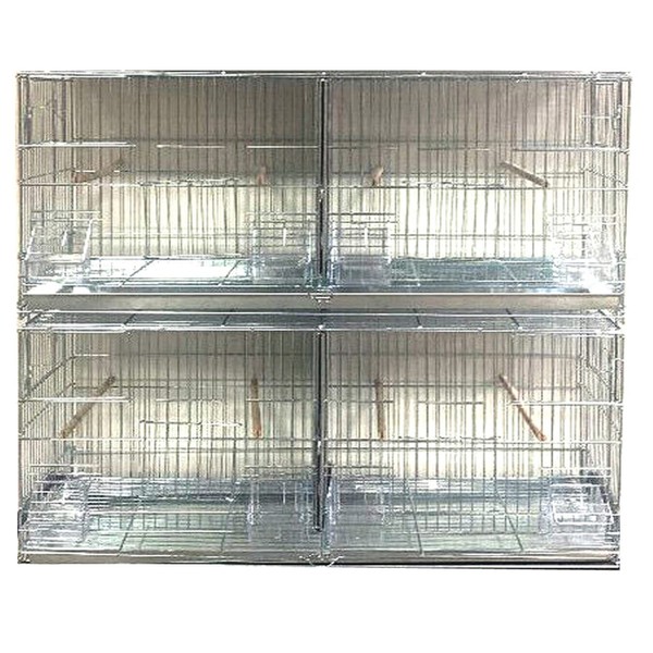 Combo: Galvanized Zinc Plated Stack & Lock Breeder Bird Flight