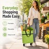 Foldable Shopping Cart with Wheels for Groceries – 2-in-1 Lightweight