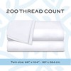 White Classic Twin Flat Sheets 3 Pack, White Cotton Flat