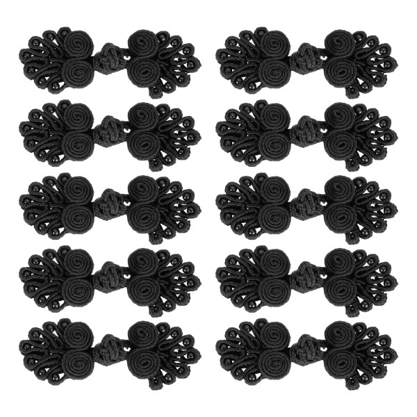 uxcell 10 Set Chinese Closure Buttons Chinese Knots Frog Buttons