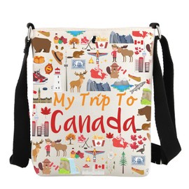 JYTAPP Canada Travel Gift My Trip To Canada Crossbody Bag Canada Travelling Culture Gift Canada Journey Shoulder Handbag Purse