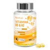 Vitamina D3 K2 400 UI + K2 MK-7, 150 Cápsulas