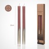 COMFORDER Taper Candles Set, 2 x Table Candles Mauve with
