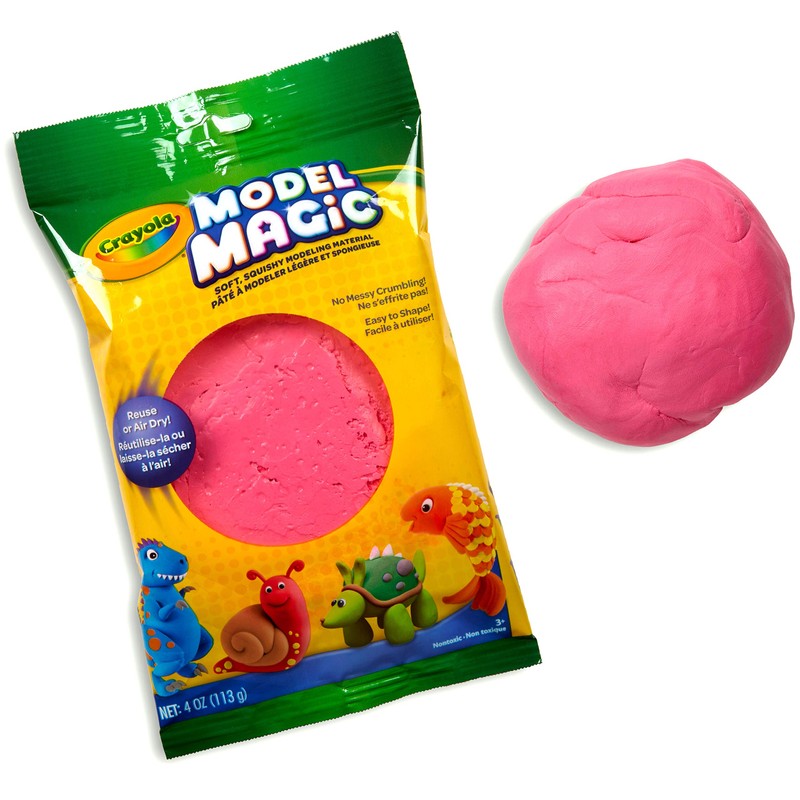 Crayola Model Magic in Raspberry Pink, Modeling Clay Alternative, 4oz