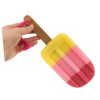 Healeved 3pcs Ice Cream Shaped Washing Sponge Unique Kitchen Scrubber