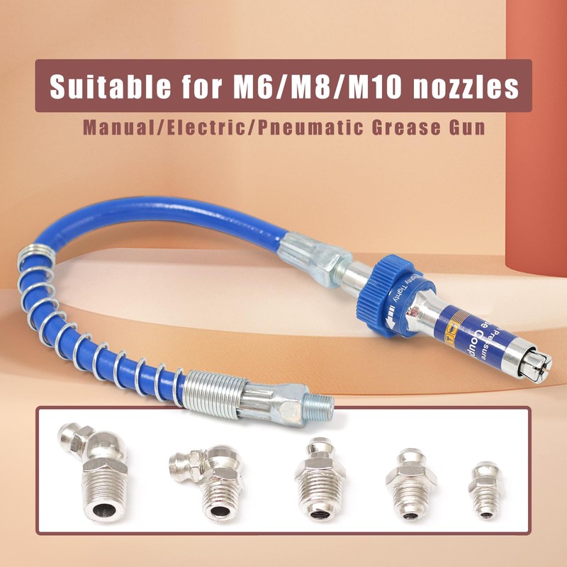 High Pressure Grease Coupler, 10th Generation Quick Connect Grease Coupler