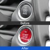 LANZMYAN Compatible with Mazda Engine Start Stop Button Cover Keyless