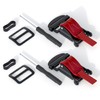 TOKCKYBL Universal Helmet Quick Release Buckle Kit - Stainless Steel