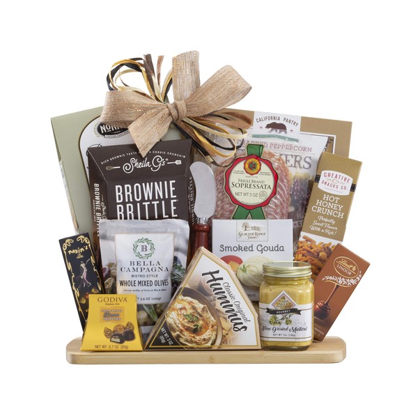 Wine Country Gift Baskets Gourmet Cheese and Salami Gift, Gourmet Food