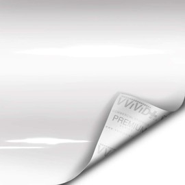 VViViD Ultra Gloss White Air-Release Adhesive Vinyl Pinstripe Tape Roll (4 Inch x 20ft)