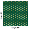 SATVIK 8x4ft. Yellow Fabric Backdrop for Pooja Pujan Decoration Lotus