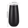 Gteller Stainless Steel Stemless Champagne Cup Double Walled Insulated Wine