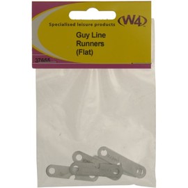 W4 Flat Guy-Line Runners (Pack of 5) - Silver
