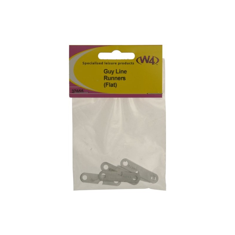 W4 Flat Guy-Line Runners (Pack of 5) - Silver
