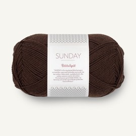 SANDNES GARN Petiteknit Sunday – Colour: Cacao Nibs (3091) – 50 g/Approx. 235 m Wool