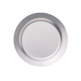 VINTAGEINOX Round Serving Plate, 7.1 inches (180 mm), Made in Japan, Cafe, Restaurant, Dish, Stainless Steel, Aging, Unbreakable, Dishwasher Safe