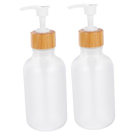BIUDECO Sturdy Plastic Pump Bottles 2 Pack Lotion Shampoo Bottles Pump Refillable Soap Dispenser for Travel