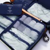 Aysthetics 9 Pcs Packing Cubes for Suitcase with 3 zipper