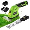 WORKPRO 12V 2-in-1 Cordless Grass Shear Shrubbery Trimmer Handheld Hedge