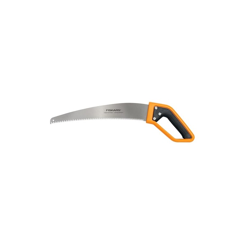 Fiskars 15” PowerTooth D-Handle Saw with Razor-Sharp Stainless Steel blade,