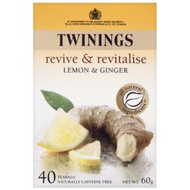 Twinings Lemon and Ginger Tea 40 Teabags (Pack of 4, 160 Teabags)