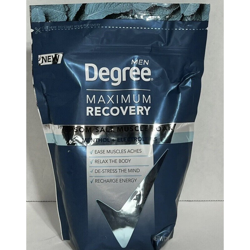Degree 🌟Degree Men Maximum Recovery Menthol Electrolytes Epsom Salt Body