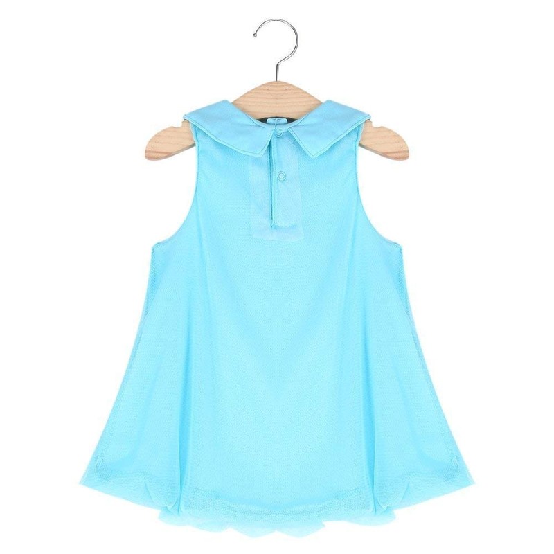 AABEY - Vestido de pelele sin mangas, overol, Azul, 6-9