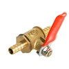 Aopin Ball Valve Brass 6mm / 1/4" Hose Barb x