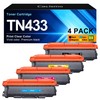 TN433 TN-433 MFC-L8900CDW Toner Cartridge 4 Pack for Brother TN