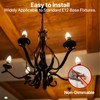 ORALUCE E12 Led Bulb 40 Watt Equivalent, 3000K Warm White