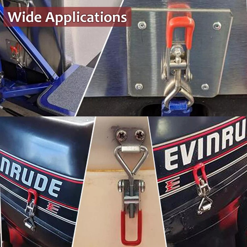 Unbranded 2Pcs Heavy Duty Steel Toggle Latch Catches Adjustable Lock