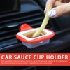 3 Pcs Car Dip Clips In-car Sauce Holder Portable Car