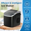 Simple Deluxe Ice Maker for Countertop, Self-Cleaning, Portable Ice Machine