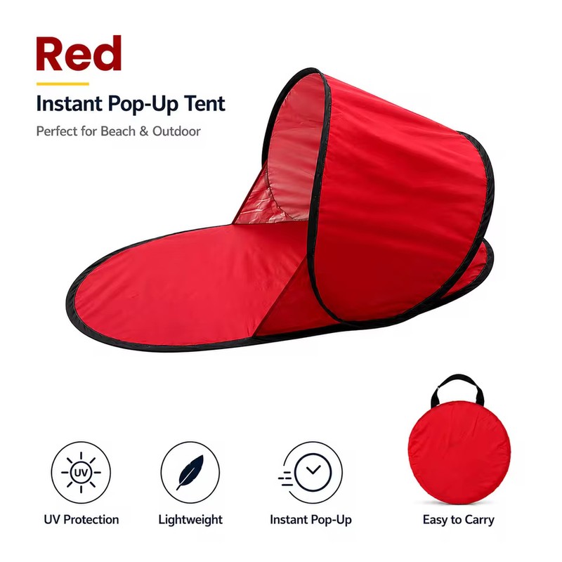 Pop-Up Beach Tent with UV Protection, Instant Automatic Beach Sun