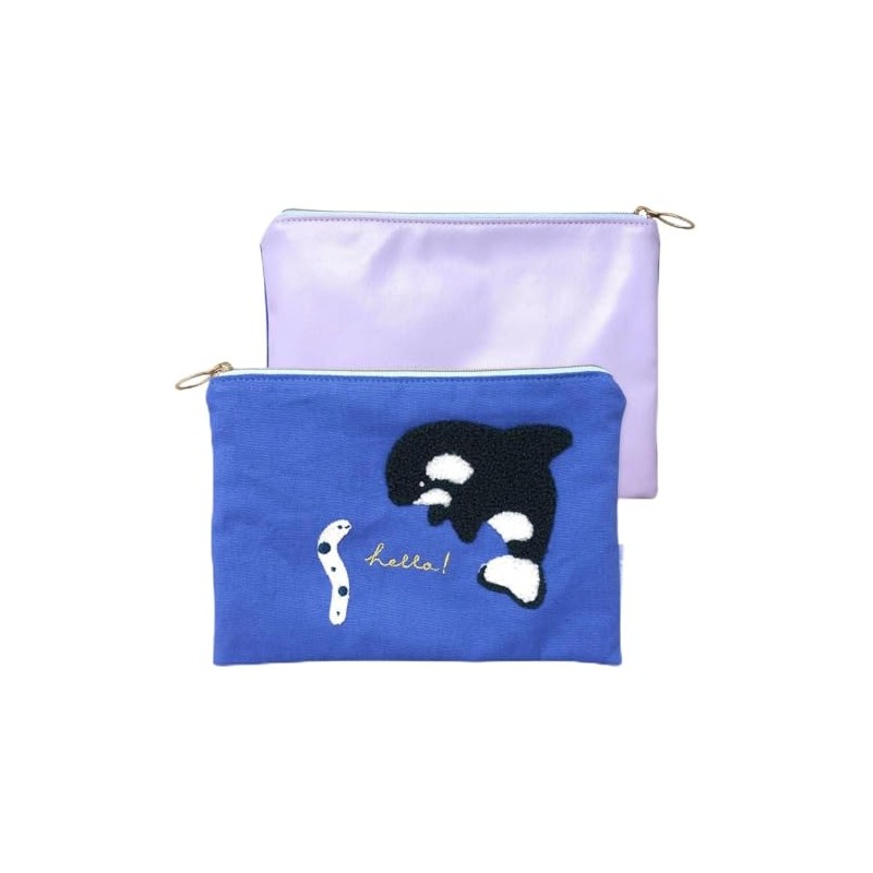 Naito Design Laboratory Futari Pouch, Chin Eel and Orca