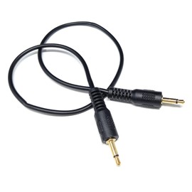 DRUT 50cm short Mono 3.5mm to 3.5mm Mono Jack Plug Male to Male Cable Lead, Gold Connectors 1.6ft