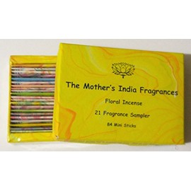 Mother's India Fragrances - 21 Frg. NagChampa Box MiniSampler (4 Sticks Each)
