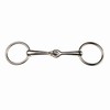 Korsteel Stainless Steel Weymouth Loose Ring Bradoon Snaffle Bit, 4.5"