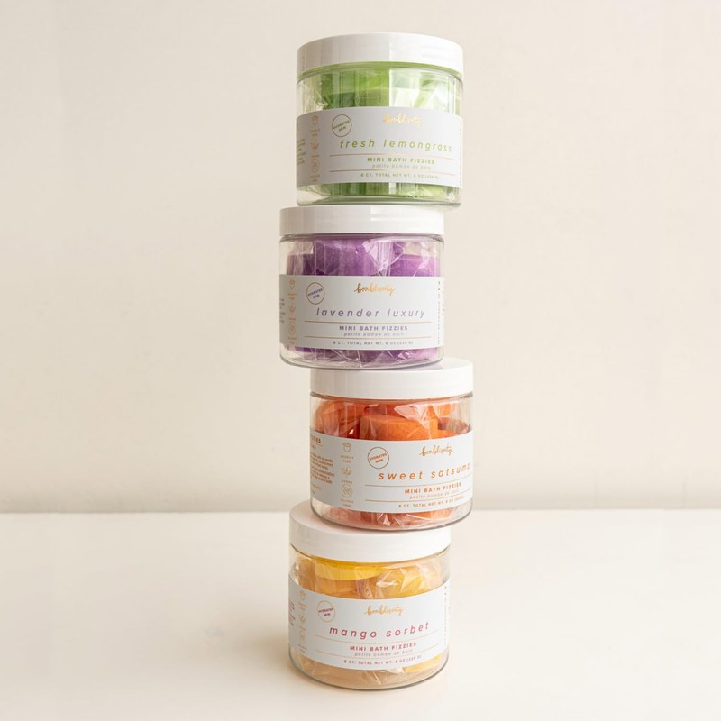 Bonblissity Mini Bath Bombs for Women, 8 pcs - Fresh