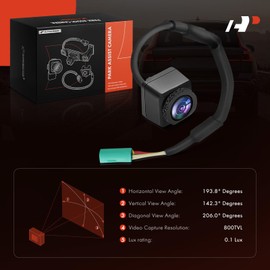 A-Premium Left or Right Park Assist Camera Front View Lane Depature Camera Compatible with Select Nissan & Infiniti Models - 2014-2020 Rogue, Rogue Sport, Murano, Titan, Juke, Kicks, Quest, QX30