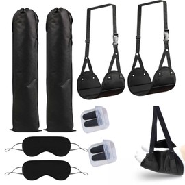 Airplane Footrest with Adjustable Strap, Portable for Comfort and Recovery - for Travel, Office and More - 1 Piece