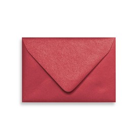 Crimson A1 Euro Curved Flap Invitation Envelopes - Pack of 50