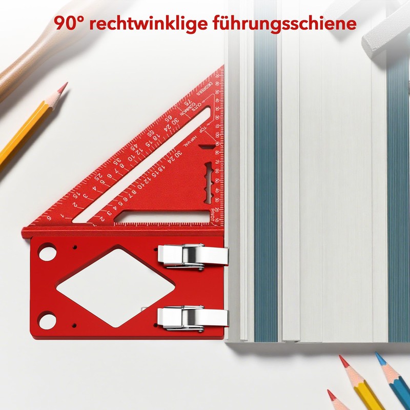 90° Guide Rail Angle Stop Aluminium: Precise Mitre Stop for